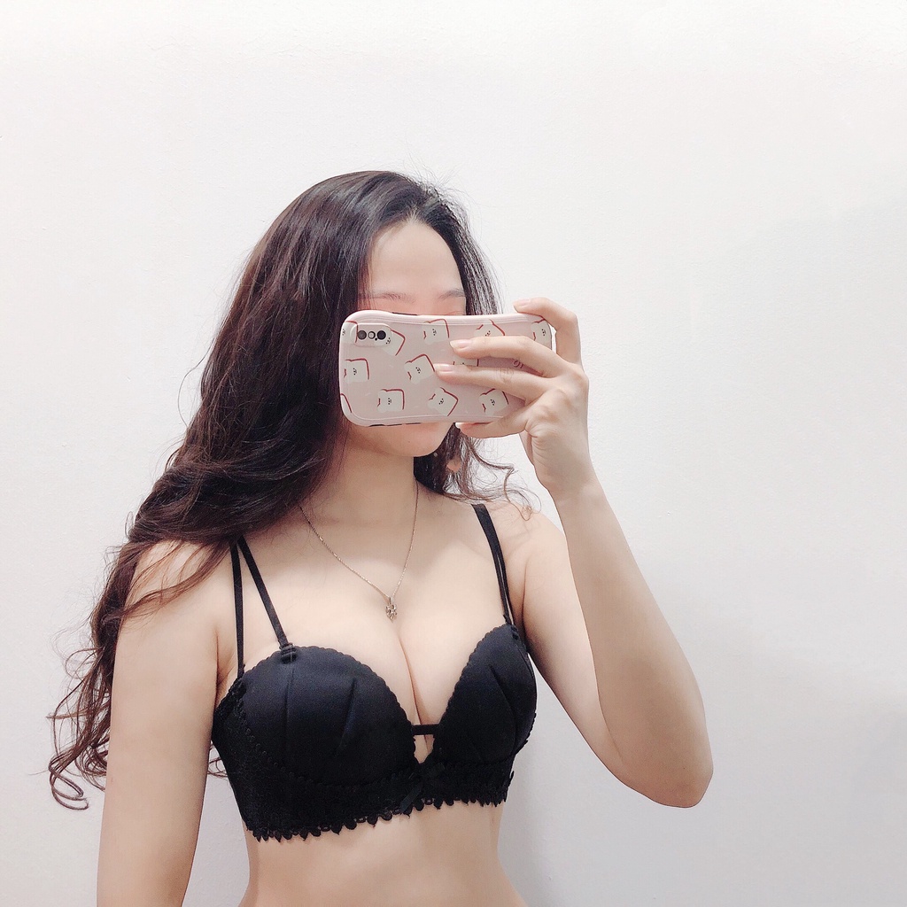 Áo ngực không gọng su đúc mút bàn tay đệm vừa nâng đẩy ngực tạo khe (S-03) mua 1 tặng 1