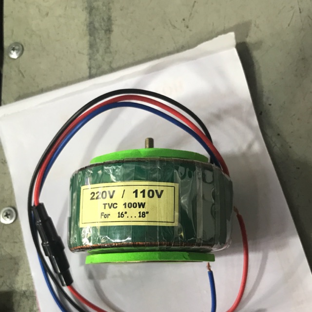 Biến áp xuyến 220V ra 110V của Hoàn cầu