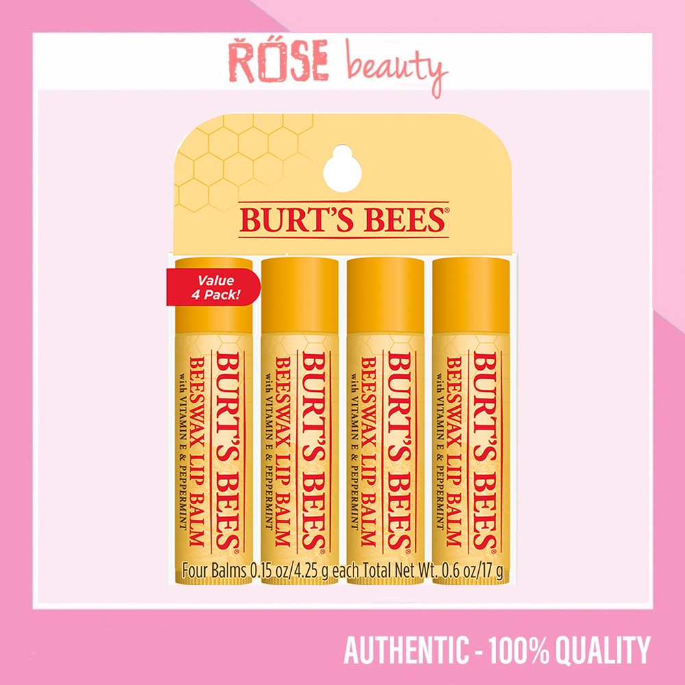 Son thỏi dưỡng môi Burt's Bees Beeswax Lip Balm