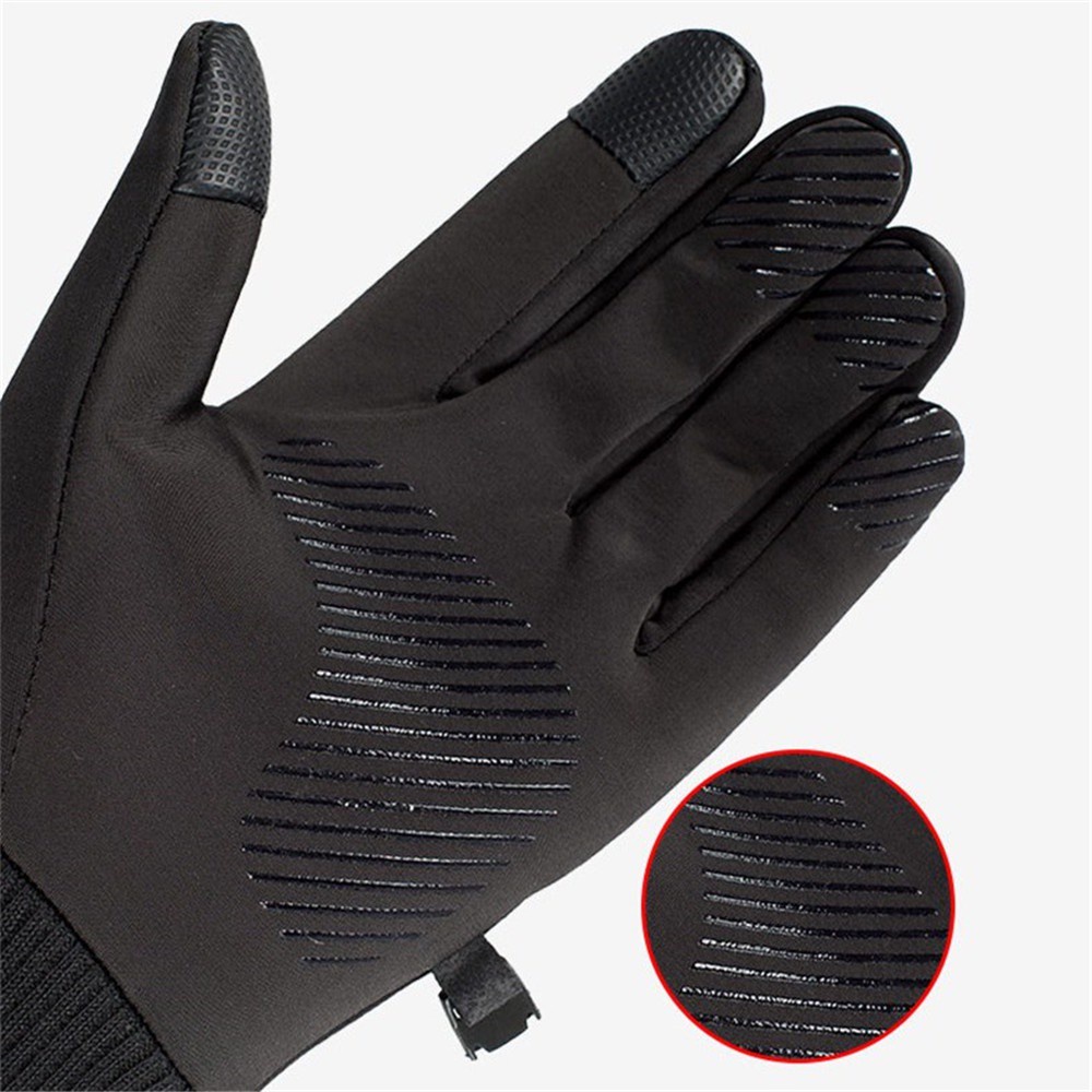 MIHAN1 Men Fleece Windproof Riding Touch Screen Gloves Winter Warm Outdoor Anti-Slip Water Resistant Sports Motorcycle/Multicolor