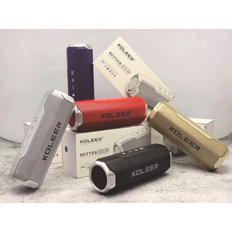 Loa bluetooth KOLEER S218 công suất 10W bass cực mạnh siêu hay - hỗ trợ thẻ nhớ/USB/AUX/FM (Màu ngẫu nhiên)
