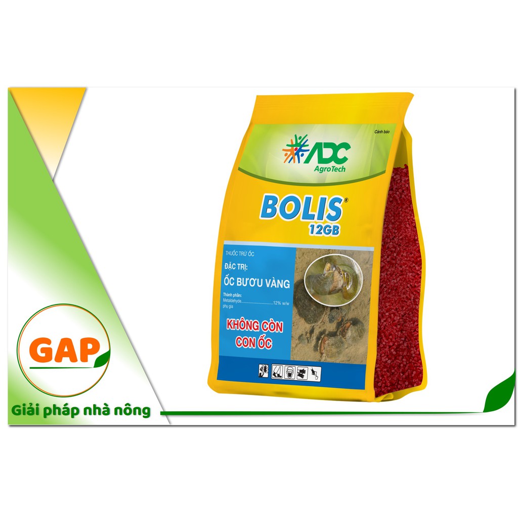 BOLIS 12 GB 1kg trị Ốc bươu vàng dạng bả mồi