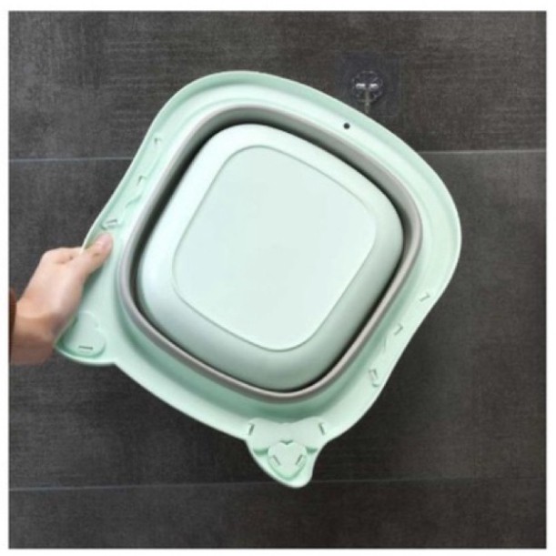 Chậu Rửa Mặt Gấp Gọn Hình Chú Bò Sữa Cho Bé Hàng Quảng Châu Cao Cấp (PK1)