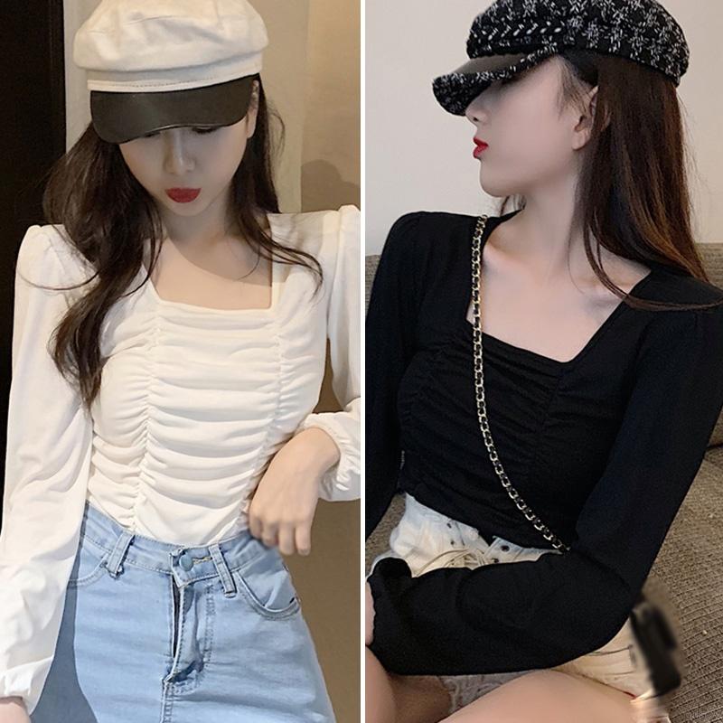 Áo Nữ Tay Dài Cổ Vuông Thời Trang Quyến Rũ