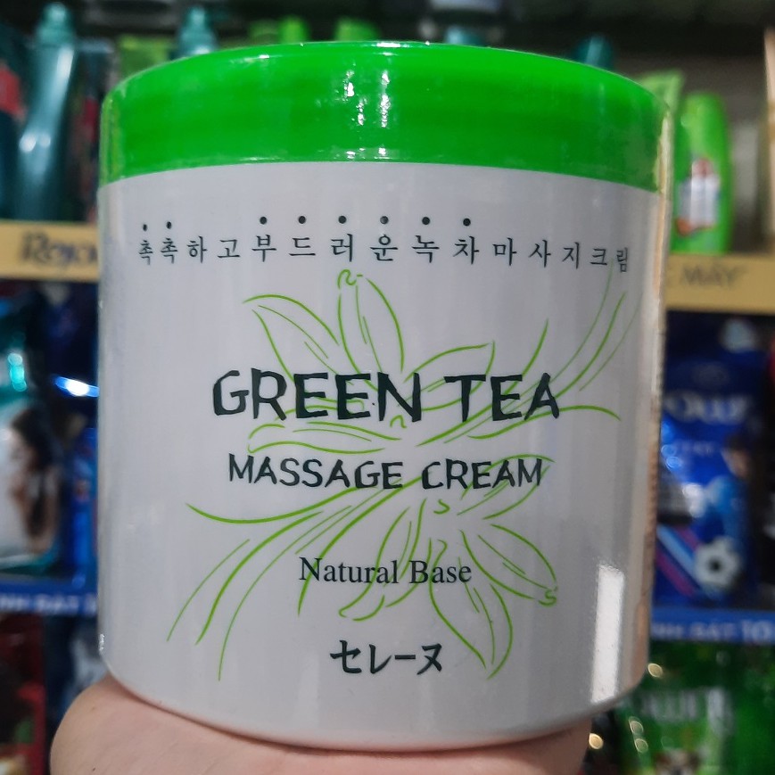 KEM MASSAGE MIRA TỔNG HỢP TRÀ XANH GREEN TEA MASSAGE CREAM 450ml