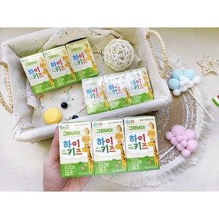 Sữa Tươi Greenbia Hi-kids Hàn Quốc Hộp 150ml tăng chiều cao cho bé 1y+