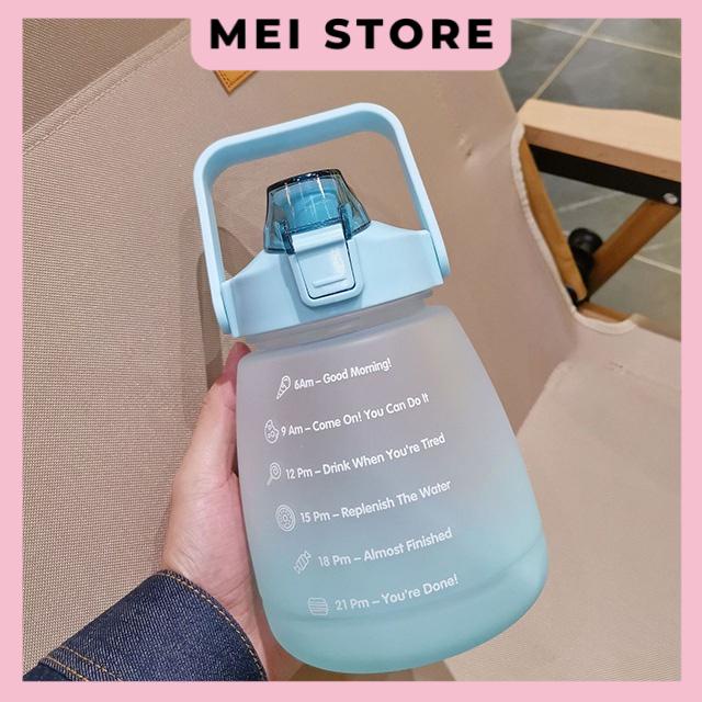Bình Nước 1300ml Kèm Dây Đeo Đáng Yêu , Tiện Lợi
