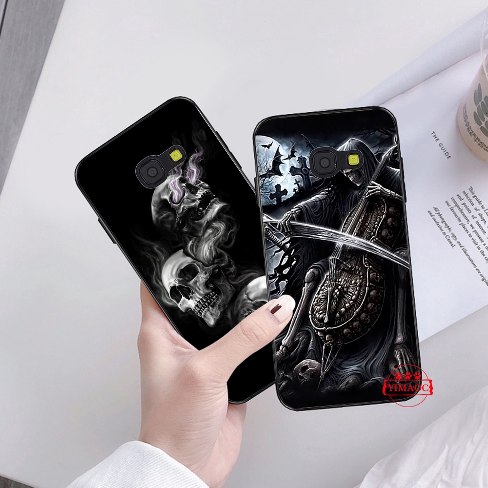 Ốp điện thoại dẻo họa tiết Grim Reaper cho SAMSUNG J4 J6 J7 J8 PLUS PRIME M10 M20 M30 1F