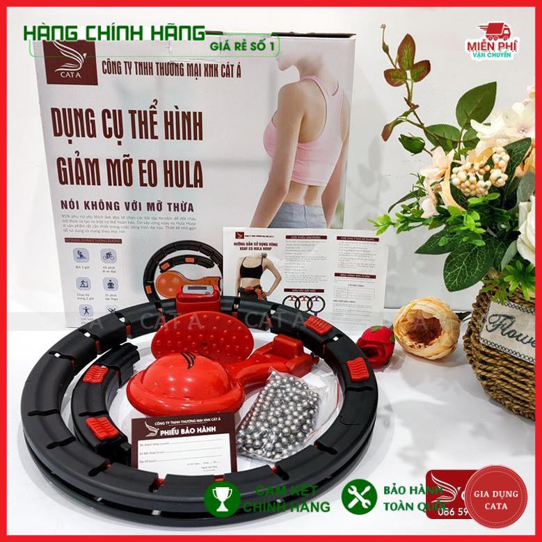 [SALE SỐC]Vòng Lắc Eo Giảm Cân Hula Thông Minh Cát Á - Có Đồng Hồ Đo Vòng Lắc