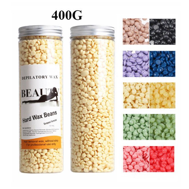 400G Hũ sáp tẩy lông loại tốt dùng cho da khỏe lông cứng,lông mọc ngược Phân loại màu