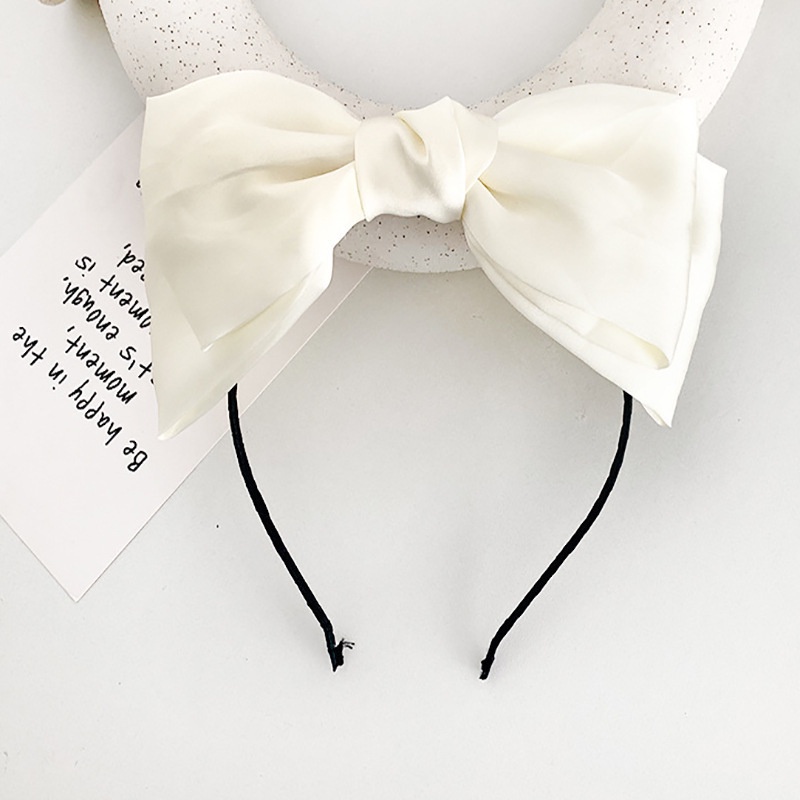 Băng Đô Nơ Satin Màu Sắc Ngọt Ngào Cho Nữ