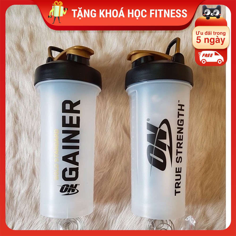 Bình Nước Thể Thao 1.2L, Chai Nước Tập Gym Cực Bền, Tặng Quả Lắc Lò Xo