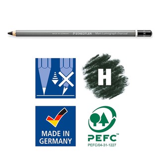 Bút chì than siêu đen STAEDTLER Mars Lumograph Charcoal ® 100 C (đen sâu thẳm)