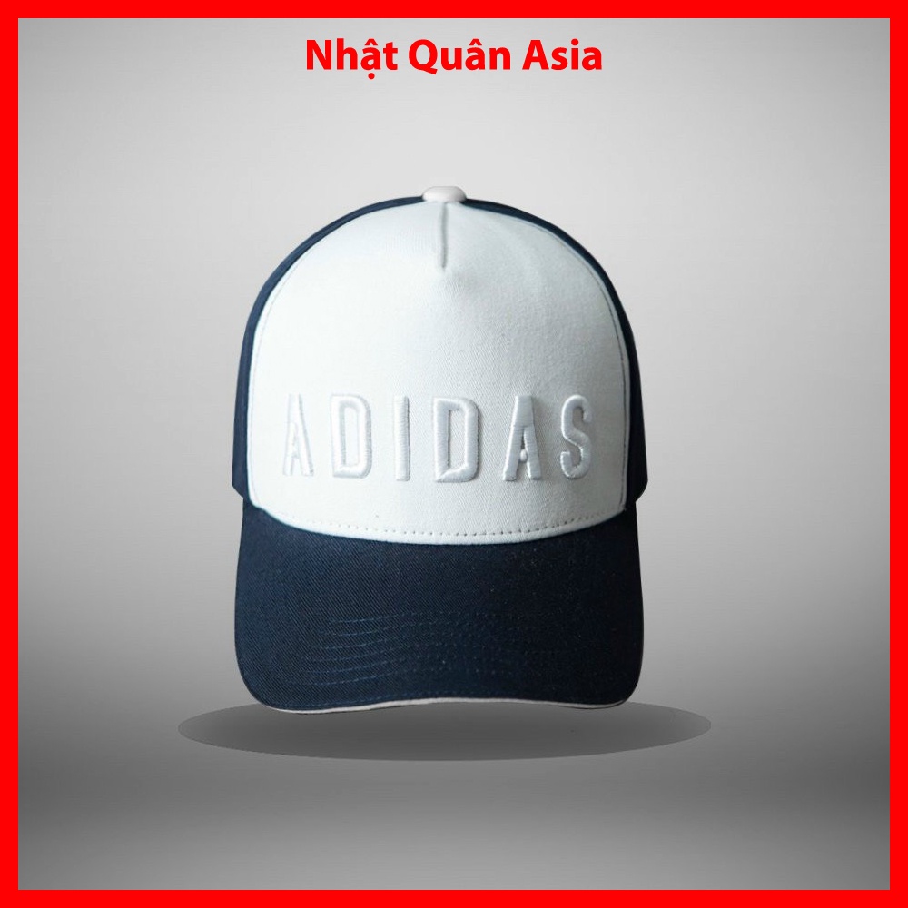 Mũ nón kết lưỡi trai Adidas Original xanh navy thêu chữ nổi cao cấp form đẹp cá tính