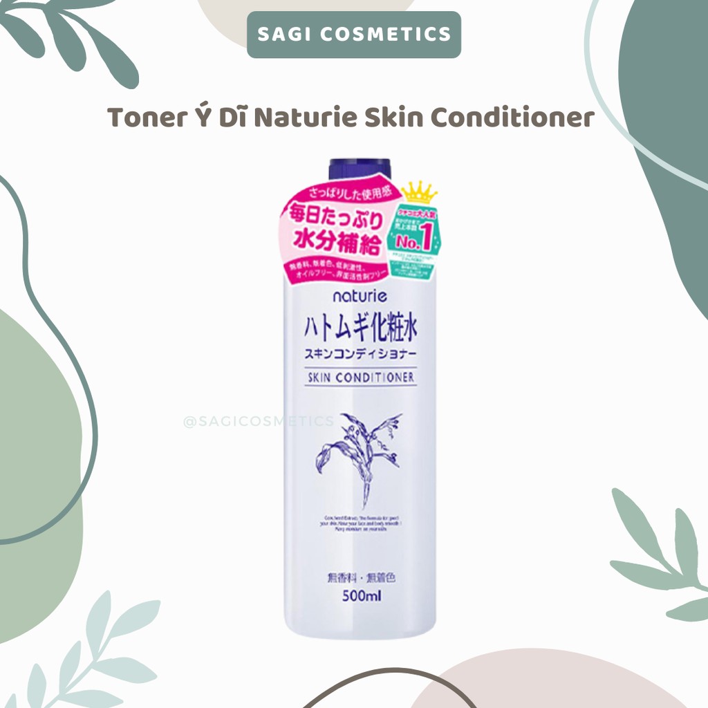 Nước cân bằng Naturie Hatomugi Skin Conditioner 500ml Nhật