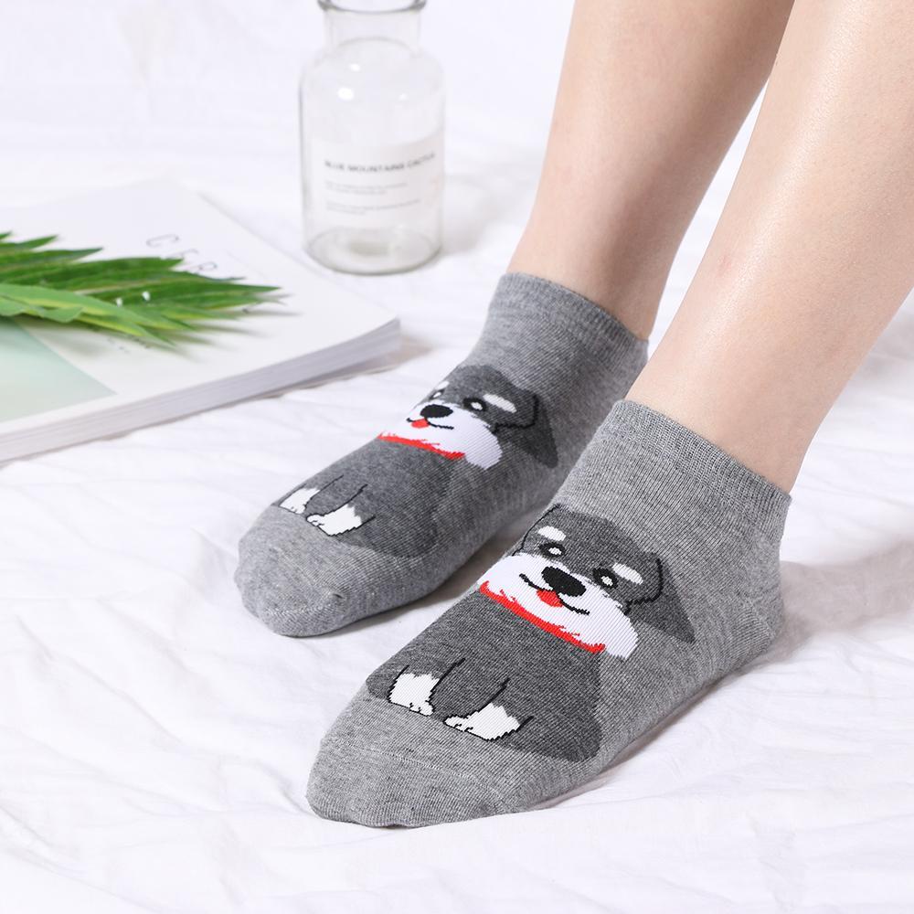 Vớ Cotton Cổ Cao Họa Tiết Dễ Thương Cho Nữ