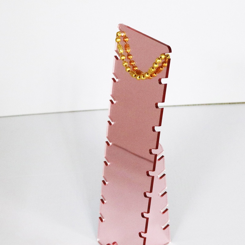 Giá Đỡ Trưng Bày Trang Sức Bằng Nhựa Màu Vàng Hồng Sang Trọng