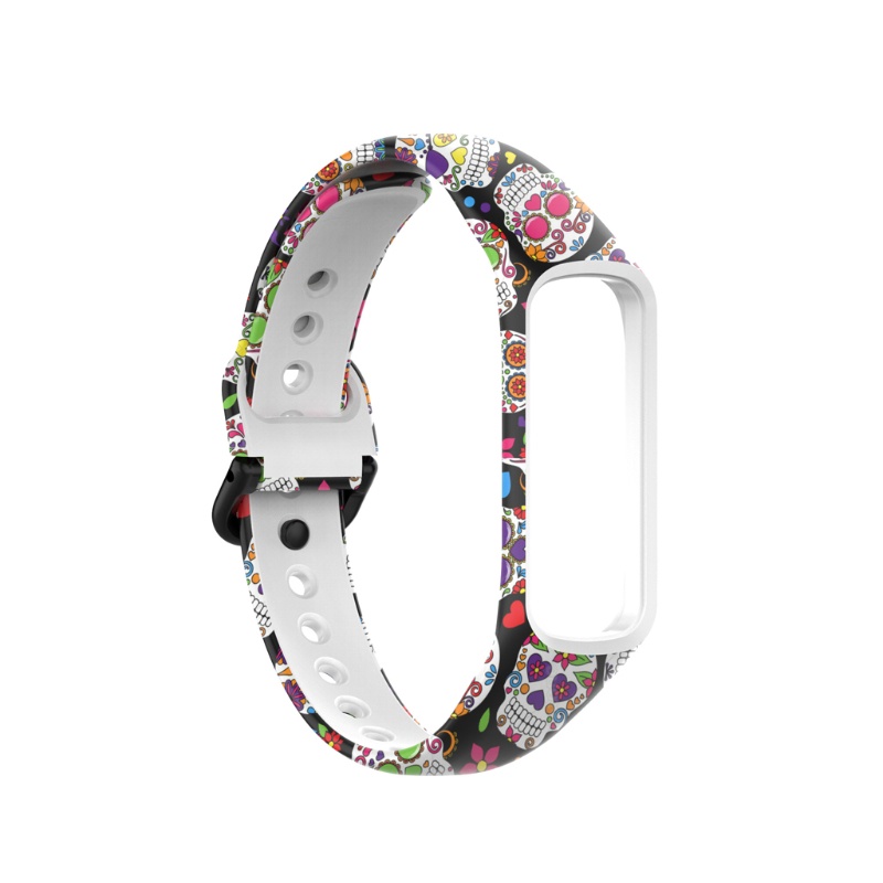 Dây đeo silicon mềm in họa tiết cho đồng hồ thông minh Samsung -Galaxy Fit 2 SM-R220 Samsung -Galaxy Fit2 R220