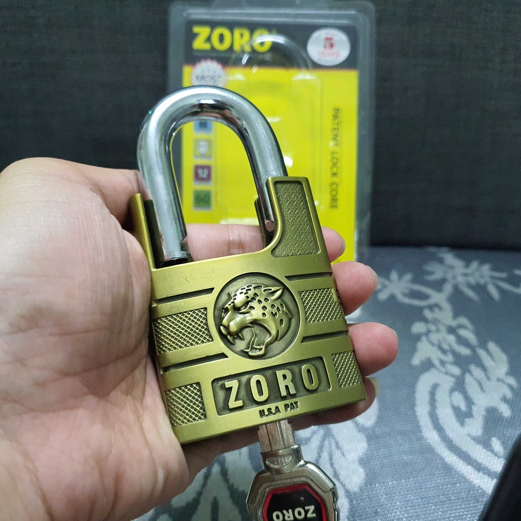 Ổ Khóa Cửa ZORO 6P Mạ Vàng Đầu Báo Thiết Kế Chống Cắt, Chống Trộm Bảo Hành 12 Tháng Lỗi Đổi Mới