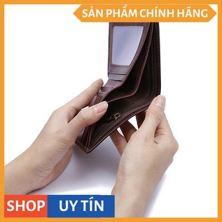 Ví Nam Da Bò Pull Up 4U Dáng Đứng FB243
