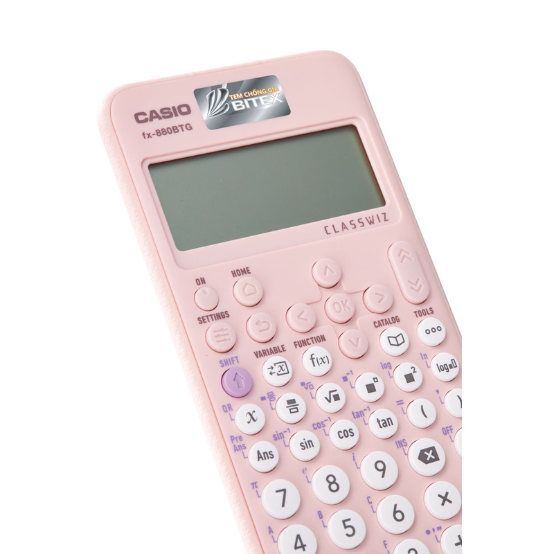 Máy Tính CASIO FX-880BTG - Màu Hồng
