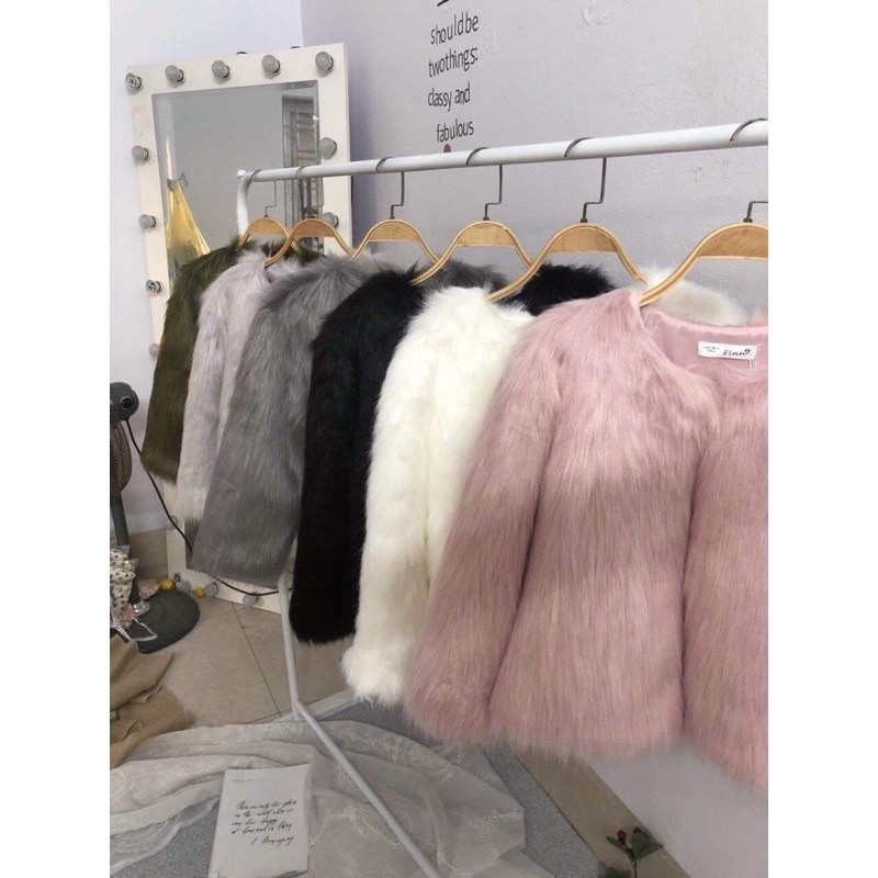 ẢNH THẬT Áo choàng lông sang chảnh | BigBuy360 - bigbuy360.vn