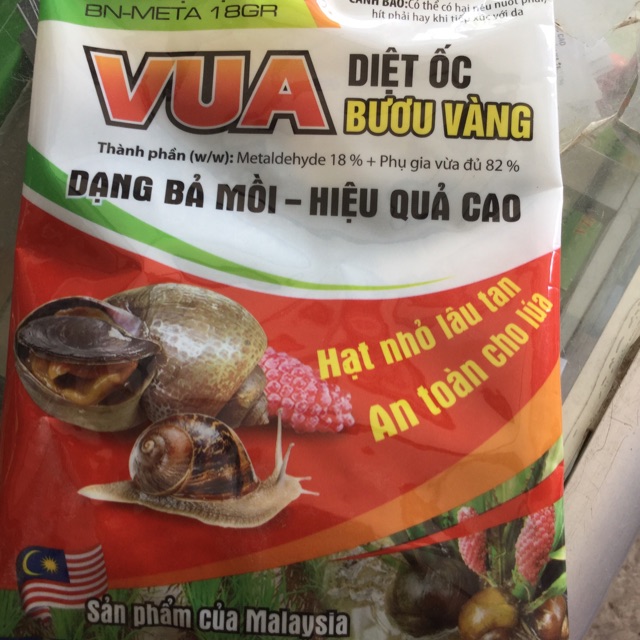 1 gói thuốc diệt ốc bươi vàng, ốc sên, ốc vặn, ốc đinh, gói 150gr