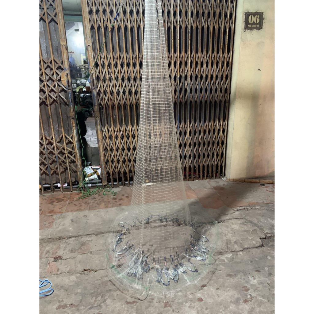 Chài Đánh Cá cao cấp thái lan ,bằng Cước , mắt 4 phân , cước 22 , đầy đủ kích thước , túi sâu 50cm đủ sức kéo loại khủng
