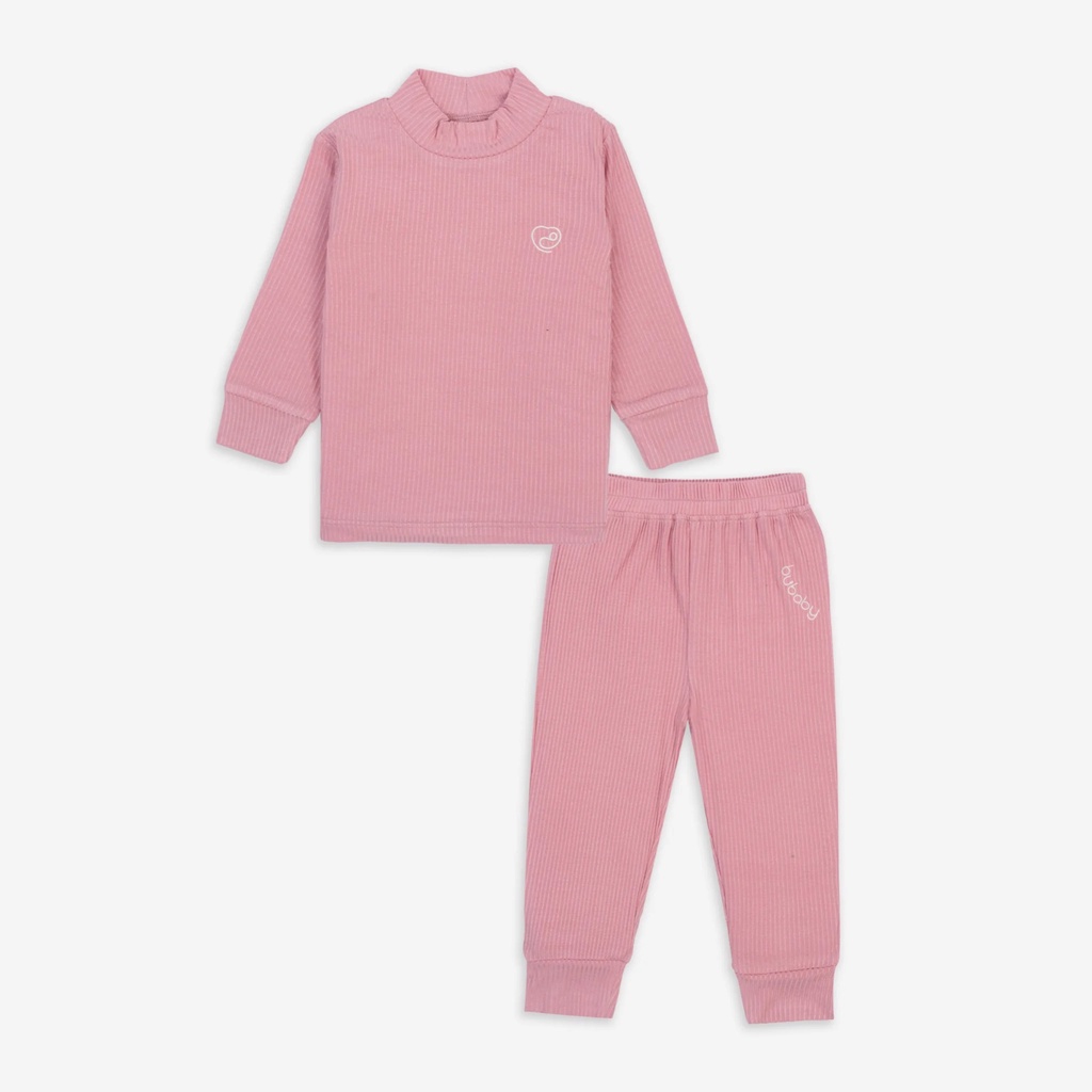 Bộ dài tay cổ 3p modal gỗ sồi Bu baby cho bé 7kg đến 17kg