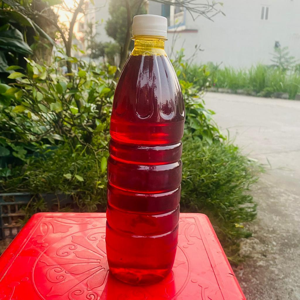 Dầu Mầu Điều Đỏ Chai 1Lít dùng cho bánh tráng trộn hoặc các món ăn,