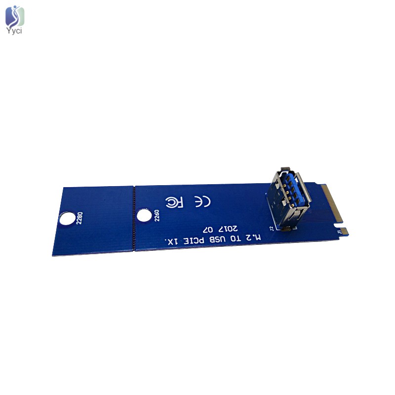 Yy NGFF M.2 to PCI-E X16 Slot Transfer Card Mining Pcie Riser Card VGA Extension Cable @VN