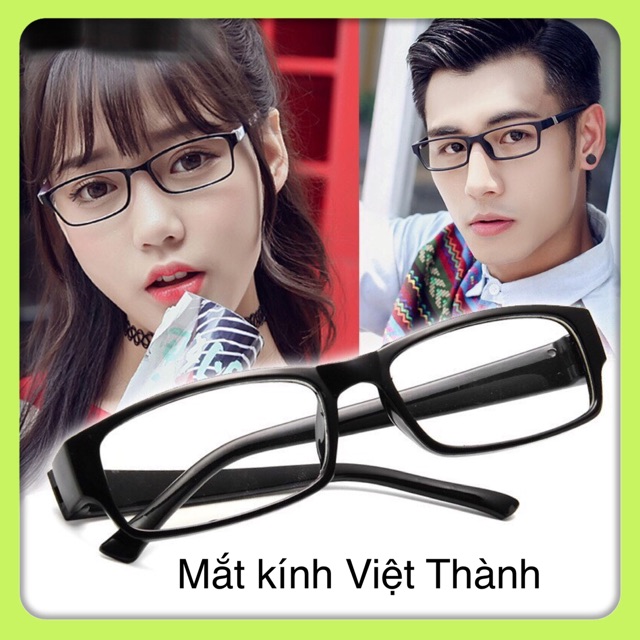 Gọng kính vuông dẻo chân bản to lắp được cận viễn loạn