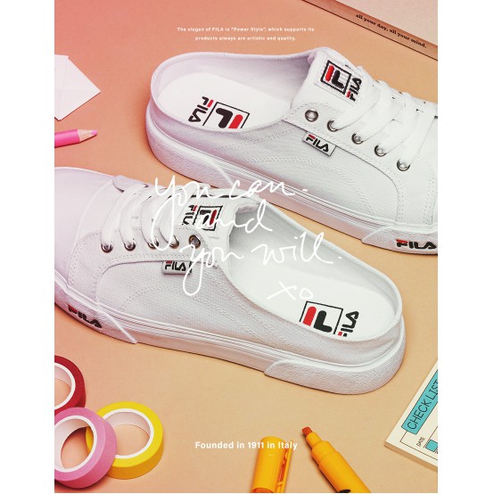 Giày Mule FILA Classic Kicks B Mule Sneakers Sneakers Beige FS1SIB1211X BEG