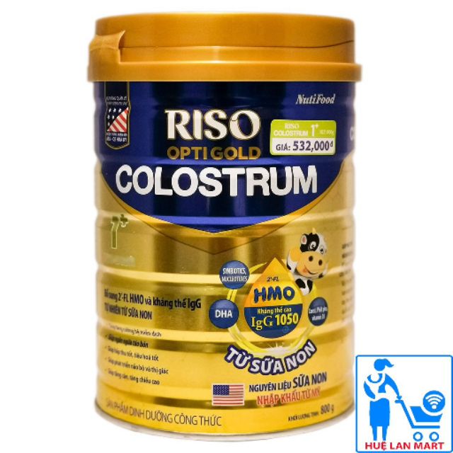 Sữa RISO OPTI GOLD COLOSTRUM 0+/1+/2+ 800G