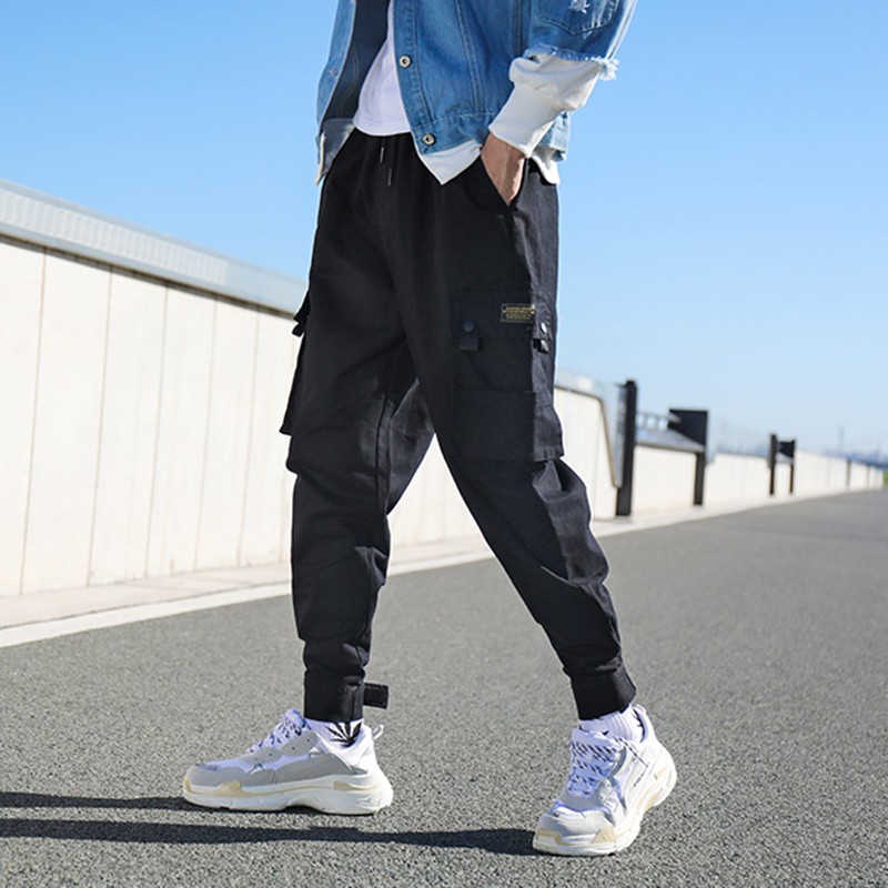 Quần KAKI Jogger Thể Thao Nam Trơn Basic Dán Gấu Đơn Giản Kiểu Dáng Hàn Quốc MENFASHION1989 JOGGER NAM 9000056C10