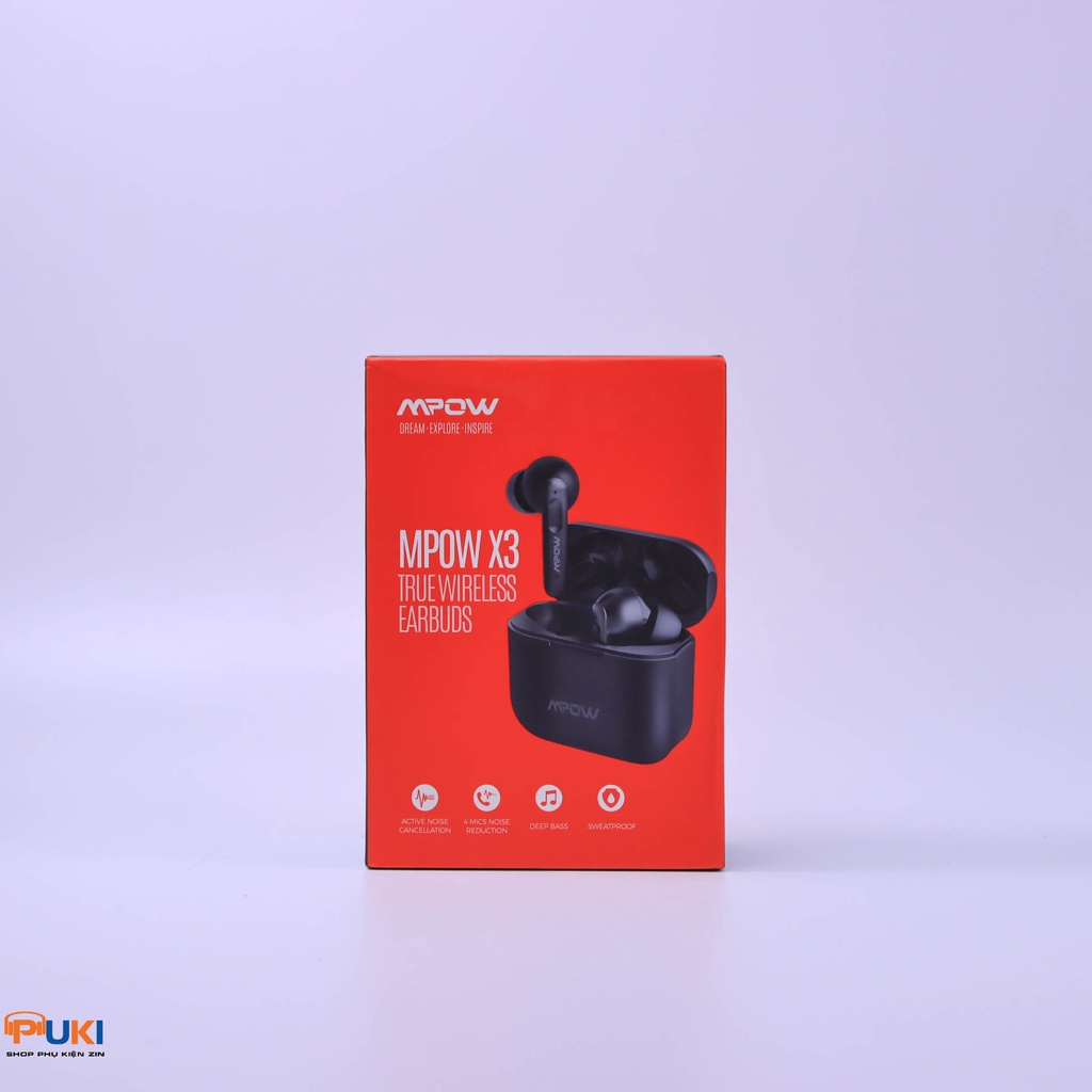 Tai nghe True Wireless Extreme Bass Mpow X3 - Tai nghe bluetooth Mpow X3 | Tai Nghe Chính Hãng |