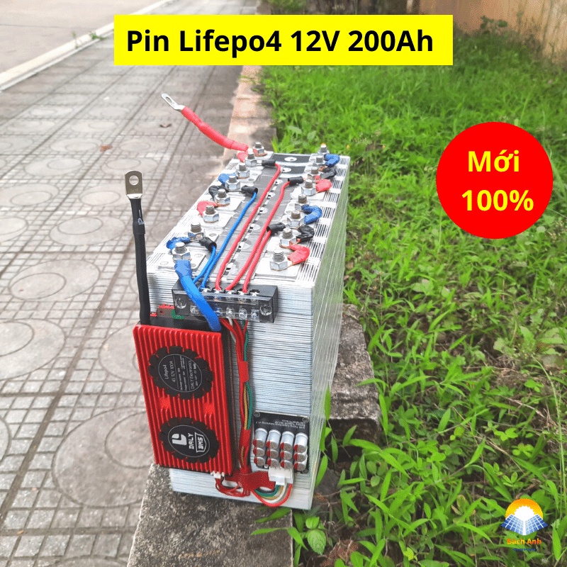 Pin lưu trữ Lifepo4 12v, 24V 100Ah, 200Ah