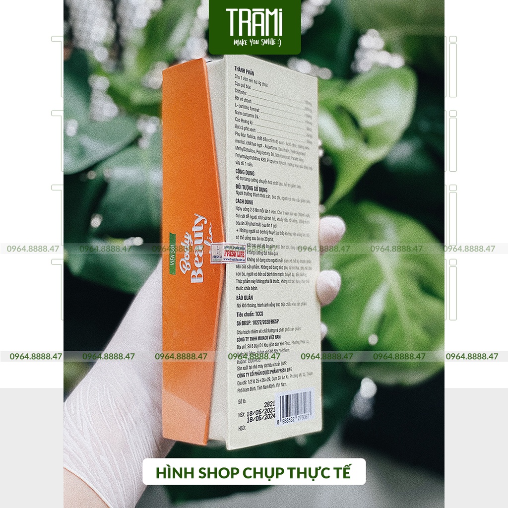 [CHÍNH HÃNG] Viên Sủi Giảm Cân Body Beauty Slim, Mẫu Mới Hộp 20 Viên, Đánh Bay Mỡ Thừa, Giảm Cân Hiệu Quả