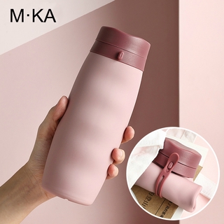 Bình nước silicon gấp gọn tiện lợi 600ml