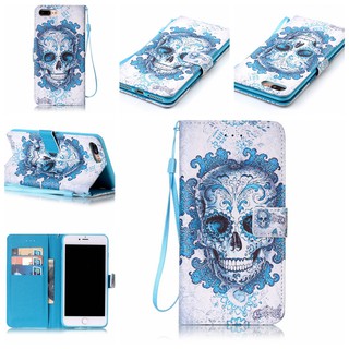3D painted leather phone case for Apple iphone 7/8/7 Plus/8 Plus
