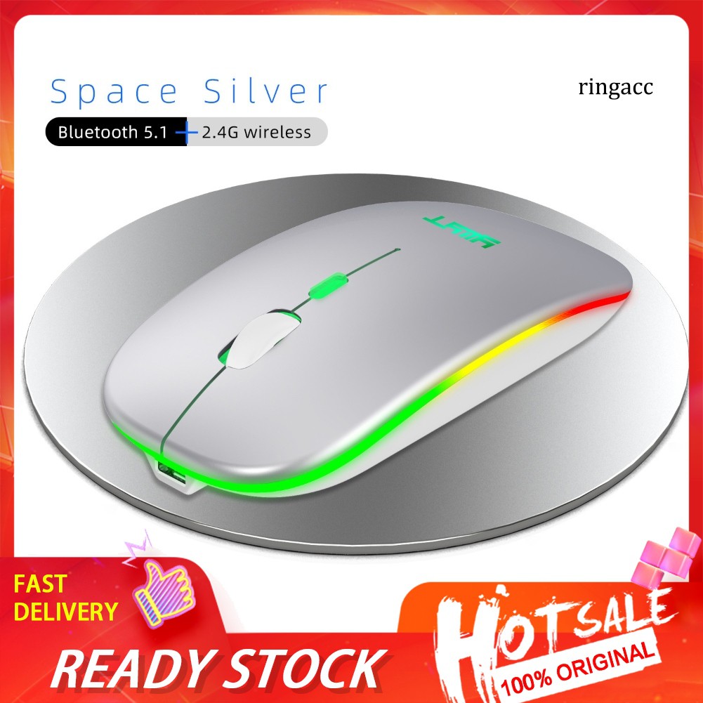 Chuột gaming không dây RCC_G852 Bluetooth 5.1 2.4G sạc pin cho laptop