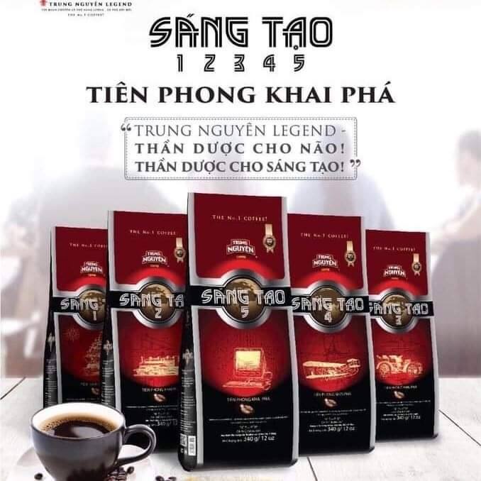 Cà Phê Trung Nguyên Sáng Tạo 1/2/3/4/5 Gói 340Gam - Vietnamese Coffee