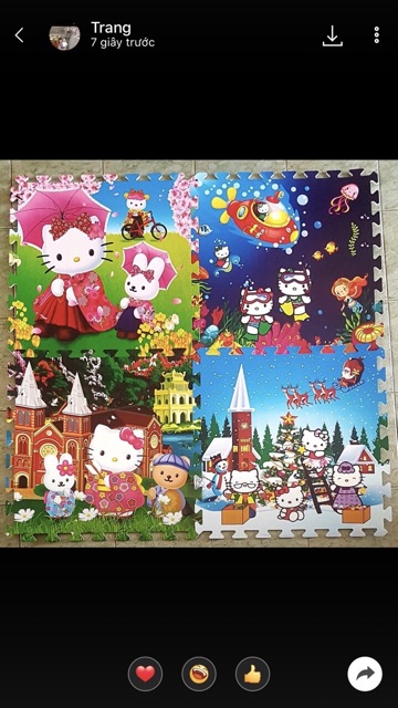 Thảm xốp hoạt hình 60x60cm
