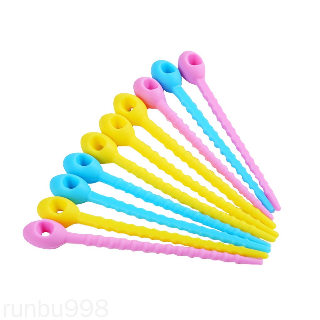Bộ 5 Dây Silicone Buộc Miệng Túi Thực Phẩm Runbu998