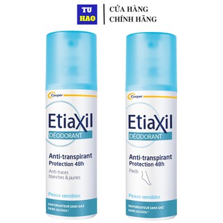 Combo Xịt Khử Mùi Hằng Ngày Etiaxil 100ML và Xịt Khử Mùi Chân Etiaxil 100ML