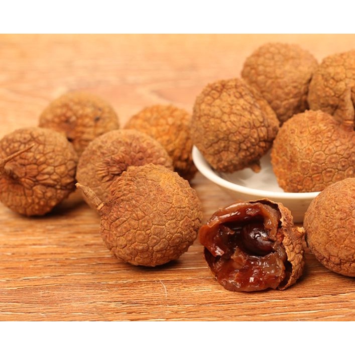 VẢI SẤY KHÔ LỤC NGẠN BẮC GIANG LOẠI NGON túi 500gr