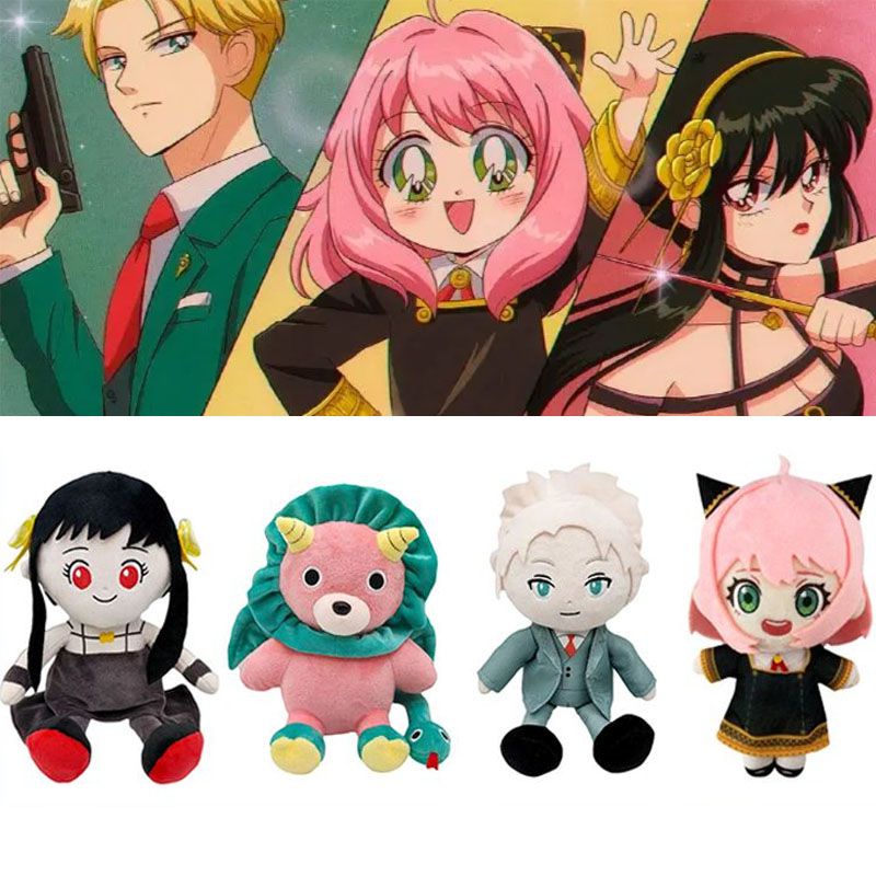 New Spy X Family Anya Plush Dolls Yor Forger Twilight Cartoon Bond Forger Toys Anime Princess Stuffed Plushie Toys For Kids Gift