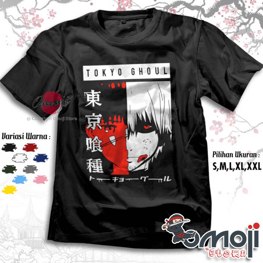 (SALE 50%) Áo thun in hình Kaneki Ken Tokyo Ghoul  Manga Japan Anime T-shirt - Omoji Distro  5695 độc đẹp