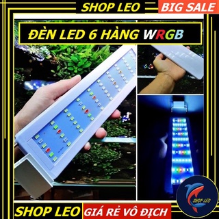 Đèn led WRGB 6 hàng led - đèn cho bể thủy sinh - hồ cá cảnh - phụ kiện thủy sinh - shopleo
