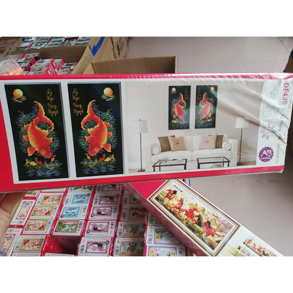 Tranh đá cá Df438